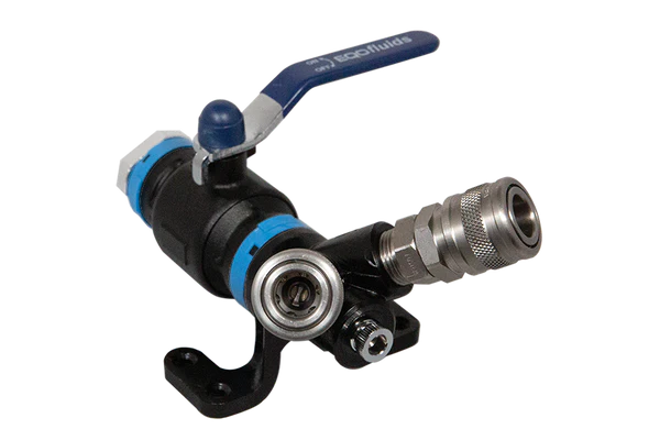 UNIPIPE AIR - Wall Drop w/ 25mm Valve and Double 1/4 Quick Connect - UASFDBQ.025015N