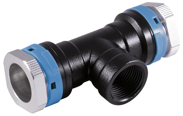 UNIPIPE 20mm Tee with 1/2" FNPT Branch Line - UACFT.020015N