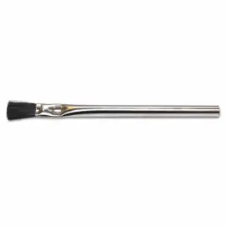 Acid Brush, 3/8 in W, 3/4 in Trim, Black Horsehair Bristle, Tin Ferrule Handle