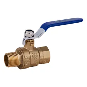 3/8 MPT x FPT Brass Ball Valve 600 PSI CWP