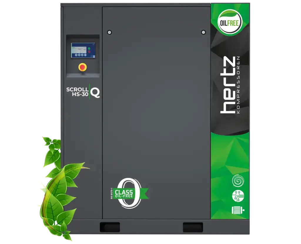 HS 7.5 S (10HP) OIL FREE SCROLL COMPRESSOR TANK MOUNTED w/ DRYER