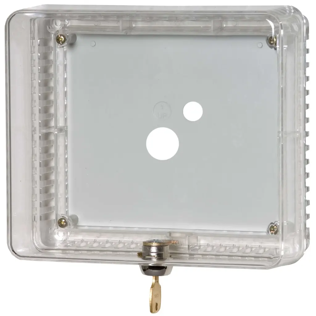 HONTG511A1000 Medium Clear Plastic Universal Thermostat Guard Replaces TG500A1003 5-1/16 (h) X 6-1/16 (w) X 2-15/16 (d)