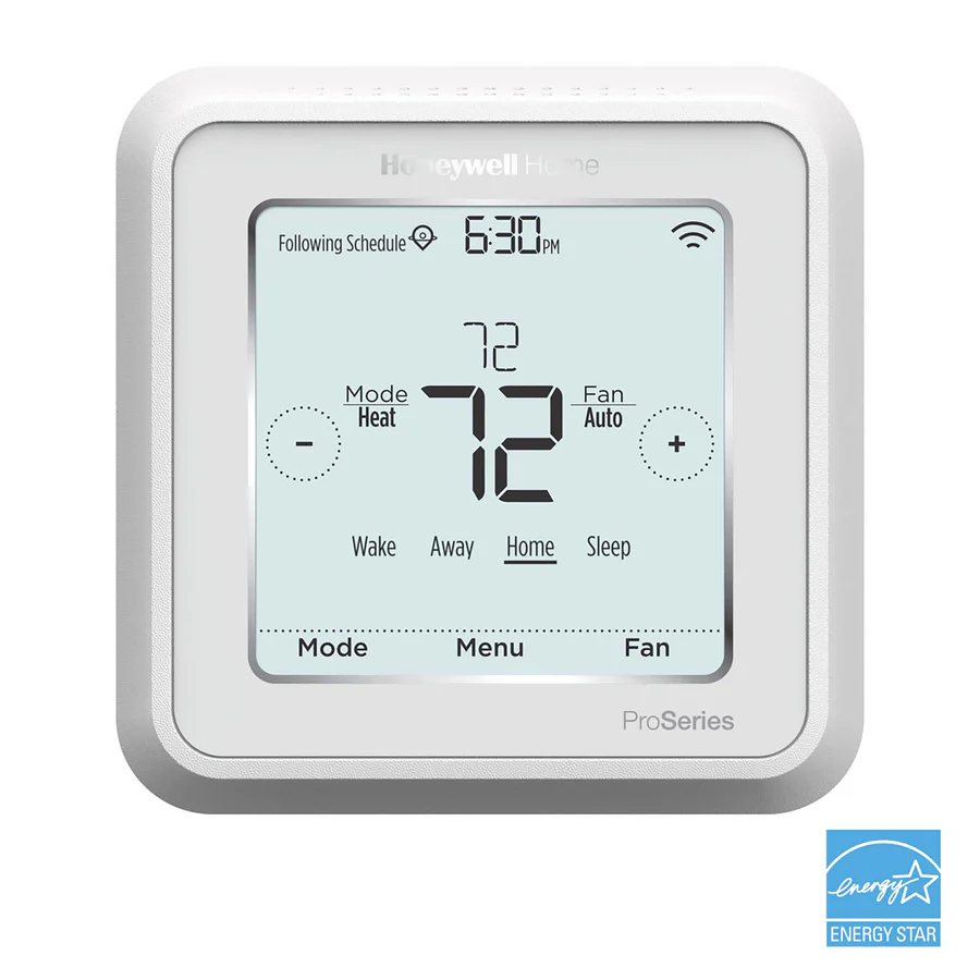 HONTH6220WF2006 24v Lyric T6 Pro Hardwired WIFI Programmable Thermostat with Stages Up To 2 Heat/1 Cool Heat Pump or 2 Heat/2 Cool Conventional Includes Keypad Lockout 40-90F