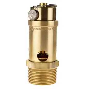 1" ASME Soft Seat Safety Valve 145 psi 1242 SCFM