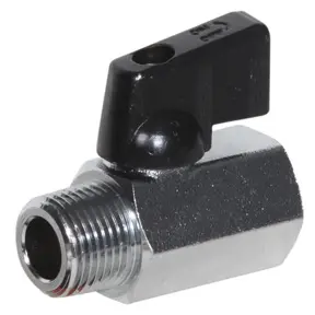 1/2" MPT x FPT Mini Ball Valve 600 PSI
