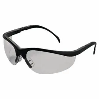 Klondike® KD1 Series Protective Eyewear, Clear Polycarbonate Lens, Duramass® Hard Coat, Black Nylon Frame