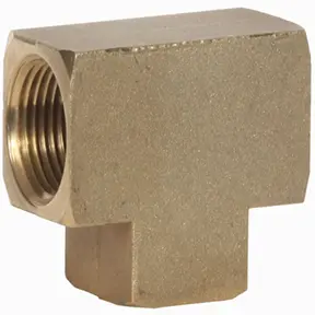 1/4 FPT Pipe Tee - Brass