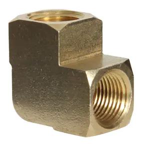 1/4 FPT 90 Degree Pipe Elbow - Brass