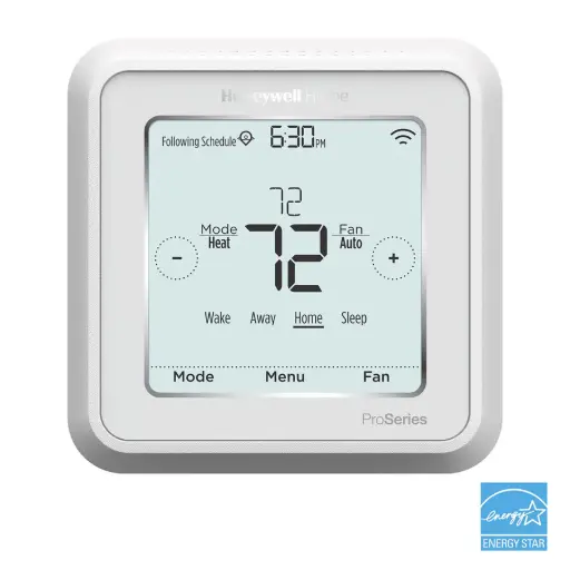 HONTH6220WF2006 24v Lyric T6 Pro Hardwired WIFI Programmable Thermostat with Stages Up To 2 Heat/1 Cool Heat Pump or 2 Heat/2 Cool Conventional Includes Keypad Lockout 40-90F